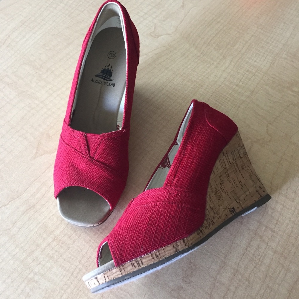 Aloha Island Canvas Wedge